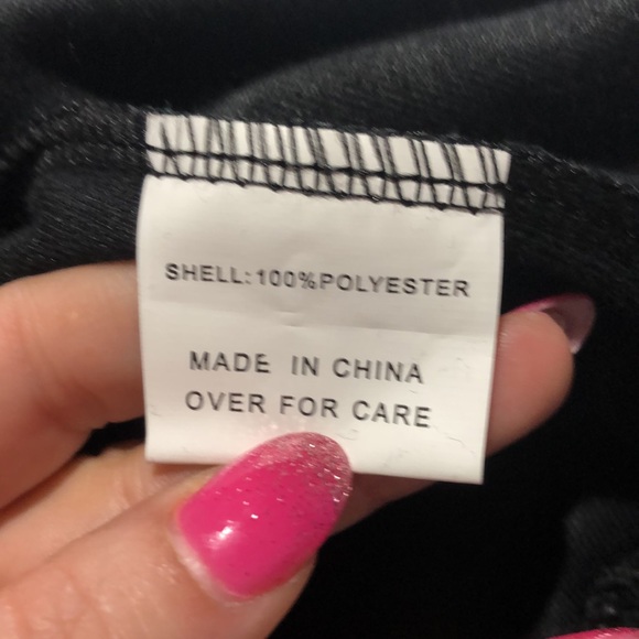 NWT American Stitch black velour snap crew neck sweatshirt size large - Picture 13 of 13